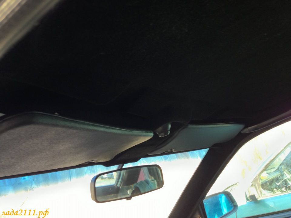 Флокирование обшивки потолка автомобиля