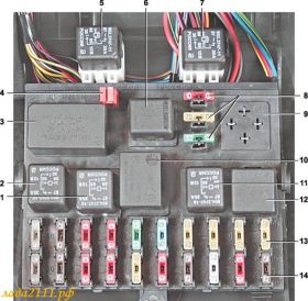 Защелка блока предохранителей ваз 2112