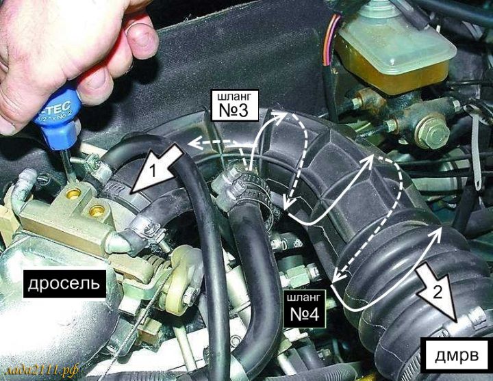 схема движения картерных газов двигателя